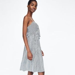 STRIPED DRESS WITH KNOT